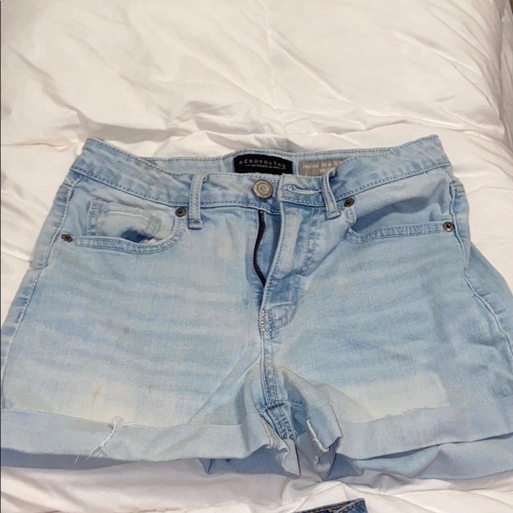 High Rise Aero Jean Shorts